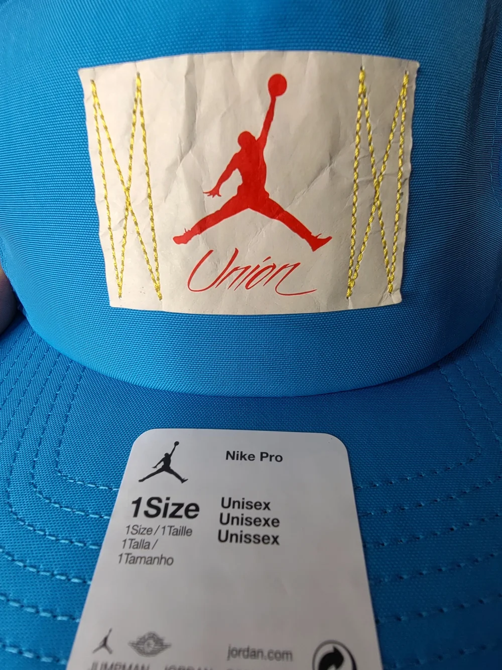 Air Jordan X Union Hat Mens Blue Jumpman Snap Back NWT ONE SIZE